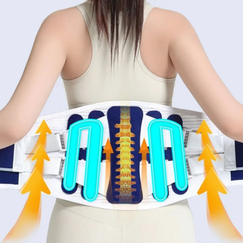 Back Brace Support Belt for Lower Back Pain Relief Adjustable Men Women Waist Lumbar Support Sciatica Scoliosis Herniated Disc